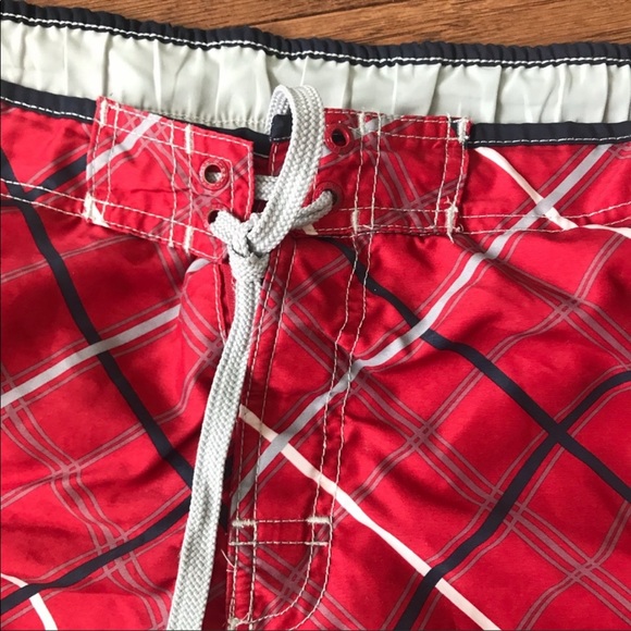 Red Speedo swim trunks bathing suit - Picture 3 of 4